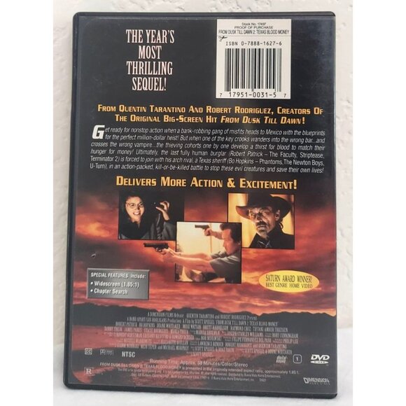 From Dusk Till Dawn 2-Disc DVD Collectors Edition + From Dusk Till Dawn 2 Lot - Picture 5 of 5